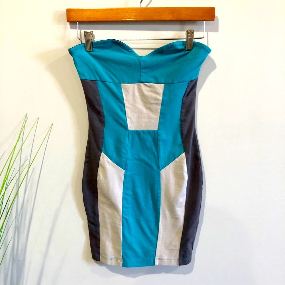 Motel rocks mini dress strapless XS